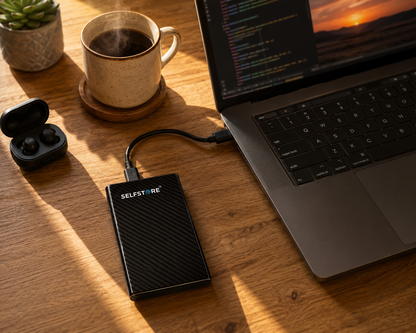 External Hard Drive – USB 3.0 Portable HDD | Ultra Slim, Plug & Play | Fast Data Transfer | Backup Storage for Laptop, PC, Mac (Black) 500 GB