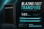 External Hard Drive – USB 3.0 Portable HDD | Ultra Slim, Plug & Play | Fast Data Transfer | Backup Storage for Laptop, PC, Mac (Black) 500 GB