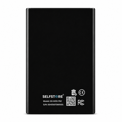 SELFSTORE Portable External Hard Drive USB High Speed Data Storage Drive for Laptop PC Mac Desktop and Backup(500 GB)-Black